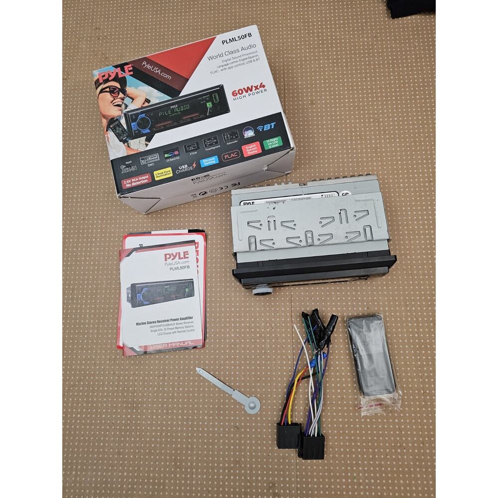 Pyle PLML50FB Stereo Power Amplifier - AM/FM/MP3/USB/AUX Stereo Receiver